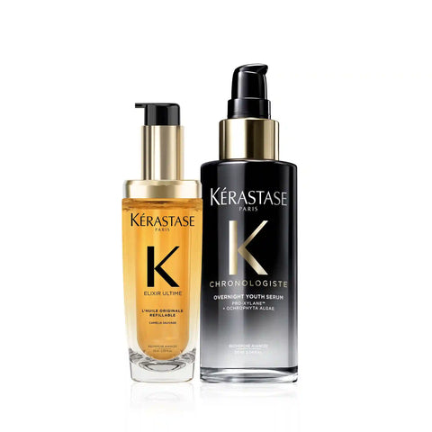 Elixir Ultime Hair Oil & Chronologiste Night Serum Duo