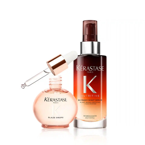 Glaze Drops Hair Oil & Nutritive Magic Night Night Serum Duo