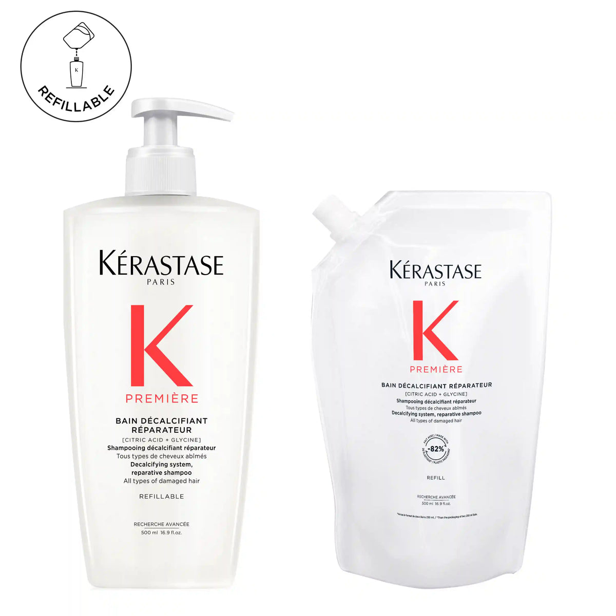 Première Bain Décalcifiant Réparateur Value Size Shampoo & Refill Pouch