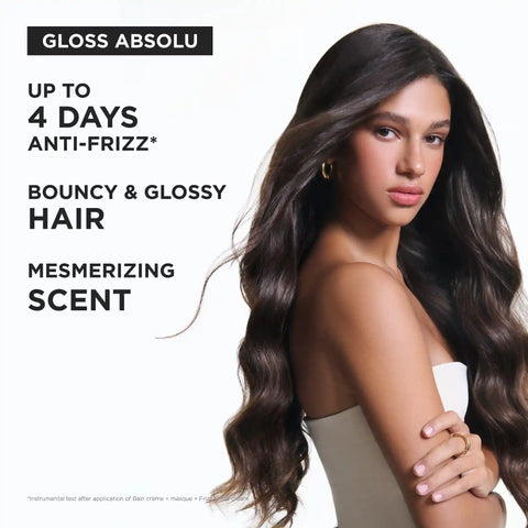 Gloss Absolu Bain Crème Hydra-Glaze Anti-Frizz Shampoo Value Size and Refill Pouch